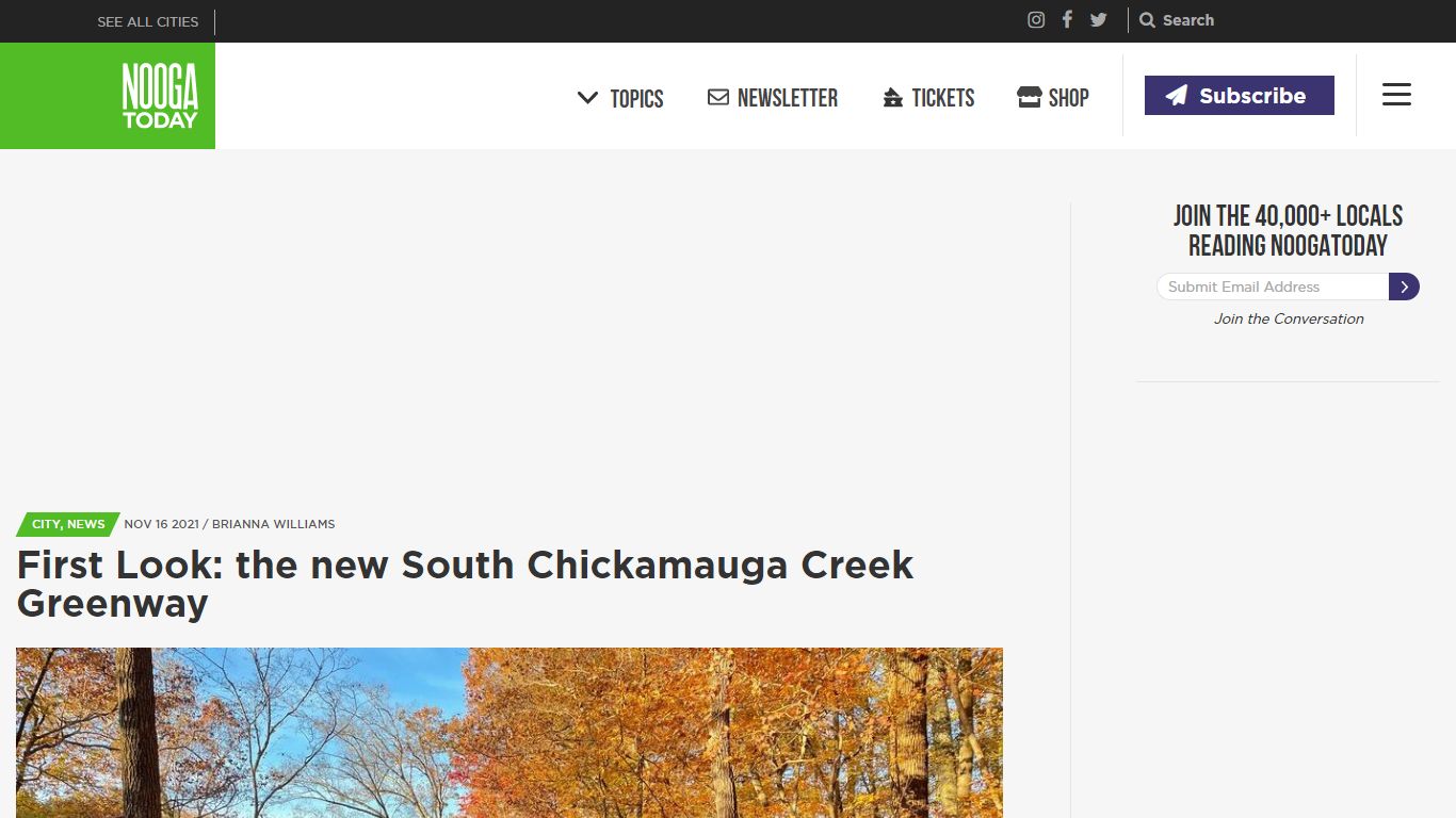 First Look: the new South Chickamauga Creek Greenway